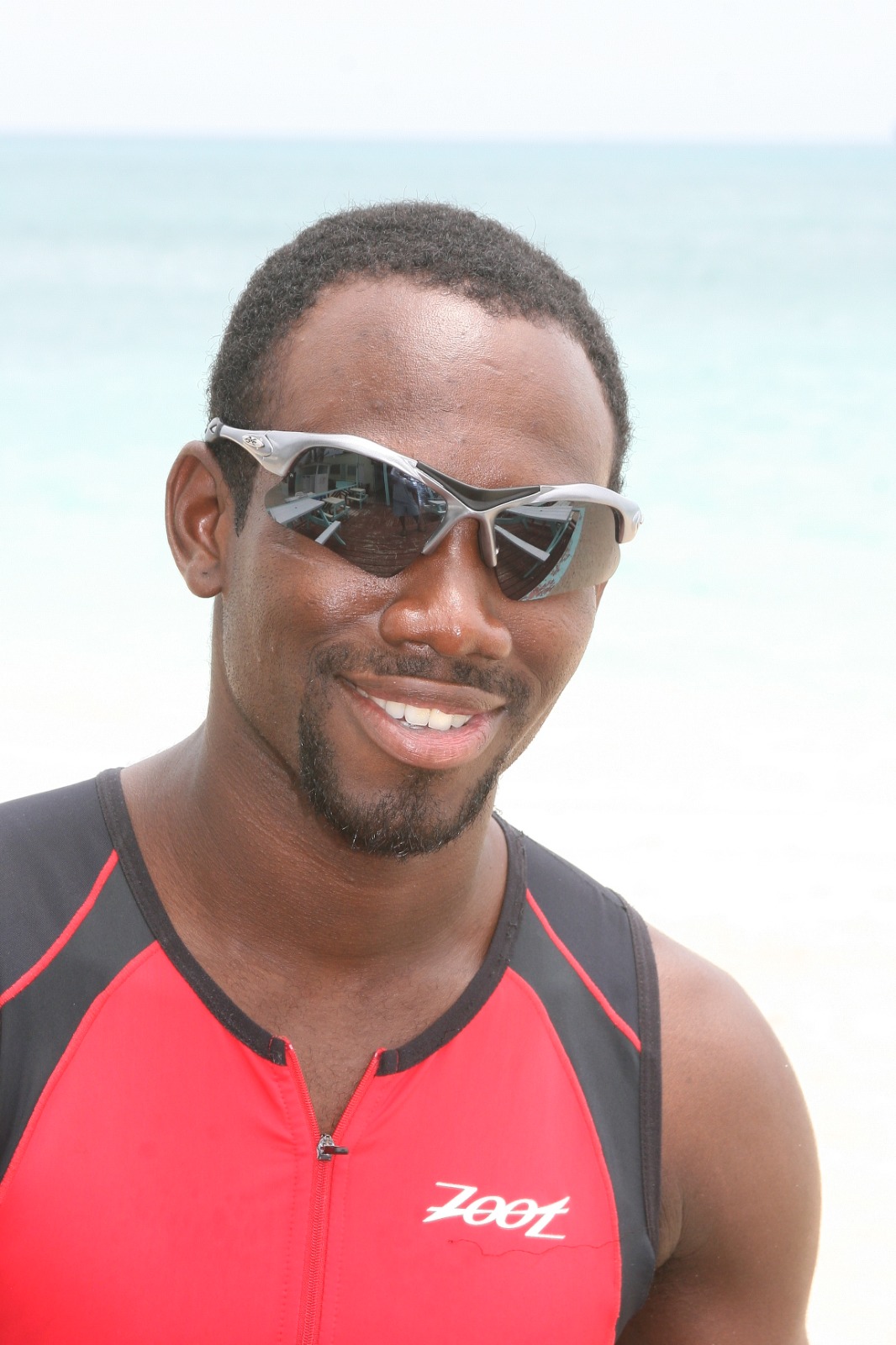 Andre Simon in triathlon attire